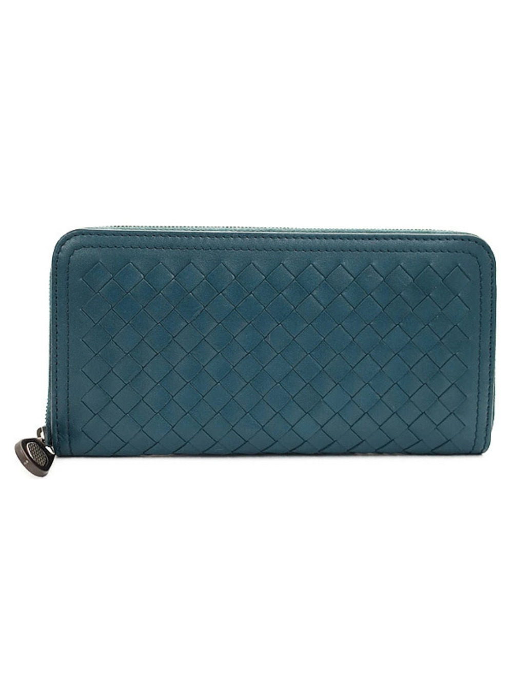 Bottega Veneta Intrecciato Round Zipper Long Wallet